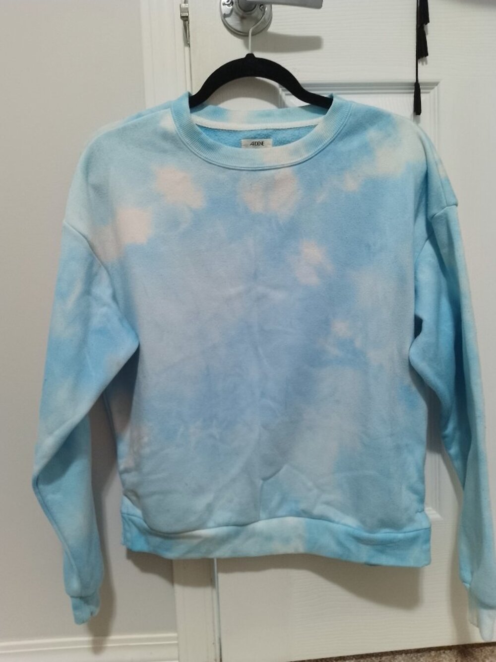 Supersoft Cloud Blue Tye Die Drop Shoulder Oversized Sweatshirt